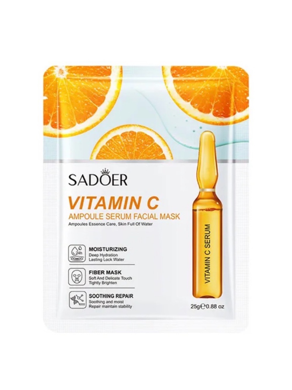 Vitamin C Ampoule Serum Facial Mask - Orange (10 Packs)